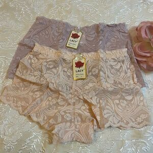 💥Lacy sexy  Boyshorts Panties  fpack of 2(Large)